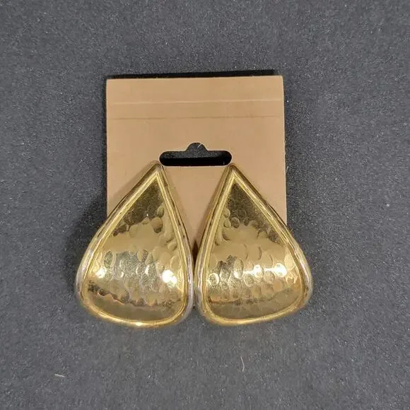 Vintage Large Teardrop Earrings - Picture 4 of 7